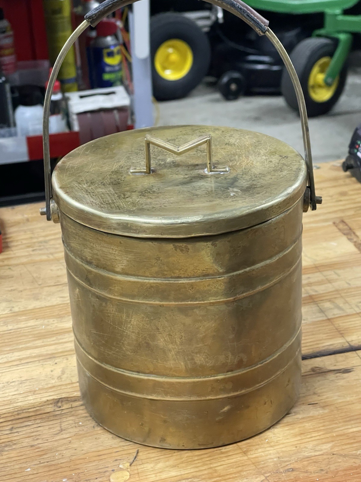 Vintage Bongusto Italy Brass Ice Bucket Vintage Bongusto Italy Brass Ice Bucket