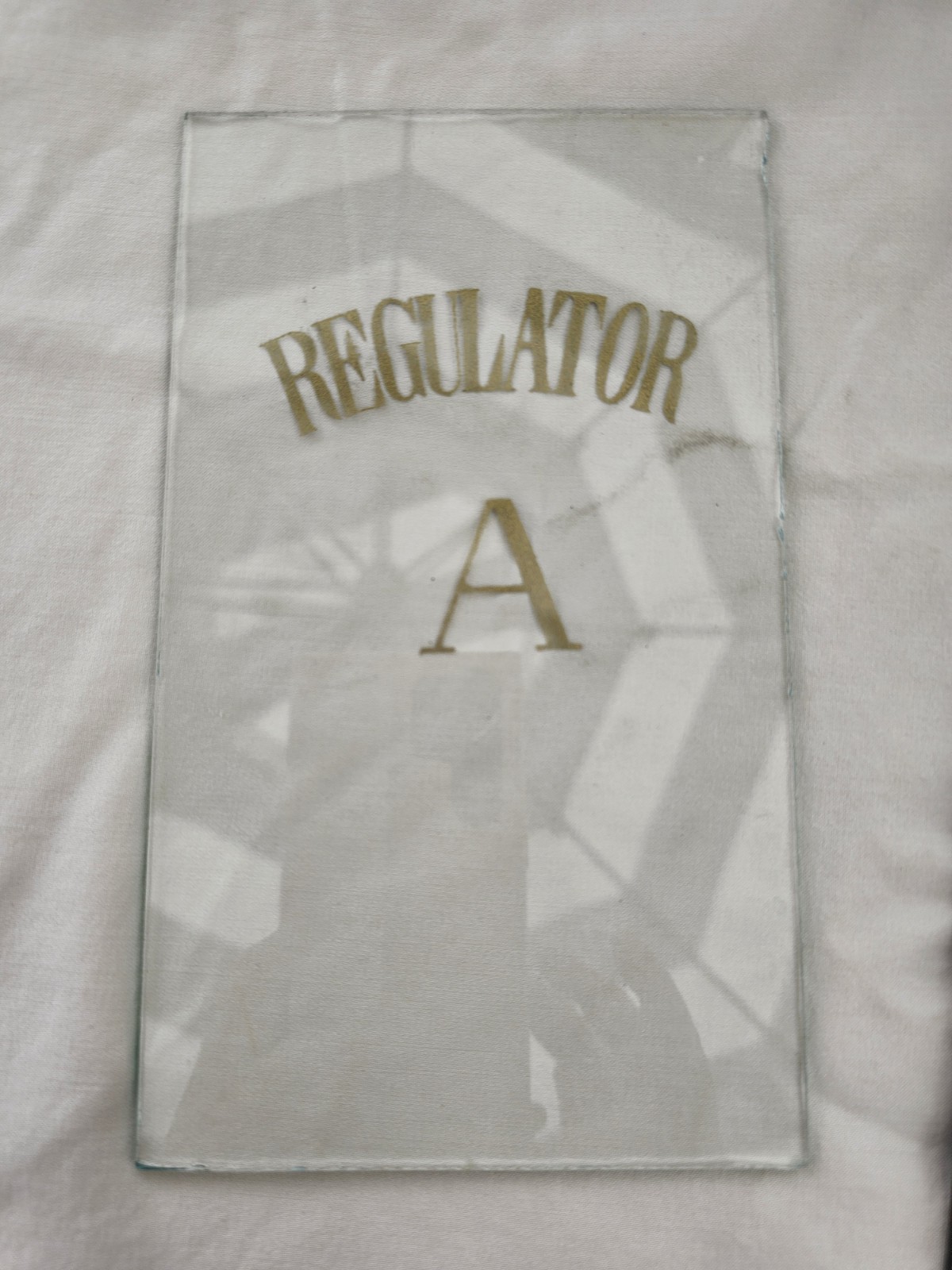 Antique REGULATOR A Wall Clock Glass Replacement for Clock Door 7 & 1/8\