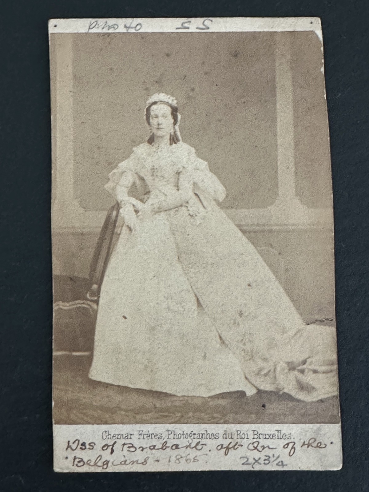 1865 CDV BELGIUM QUEEN MARIE HENRIETTE DE HABSBOURG-LORRAINE USP55