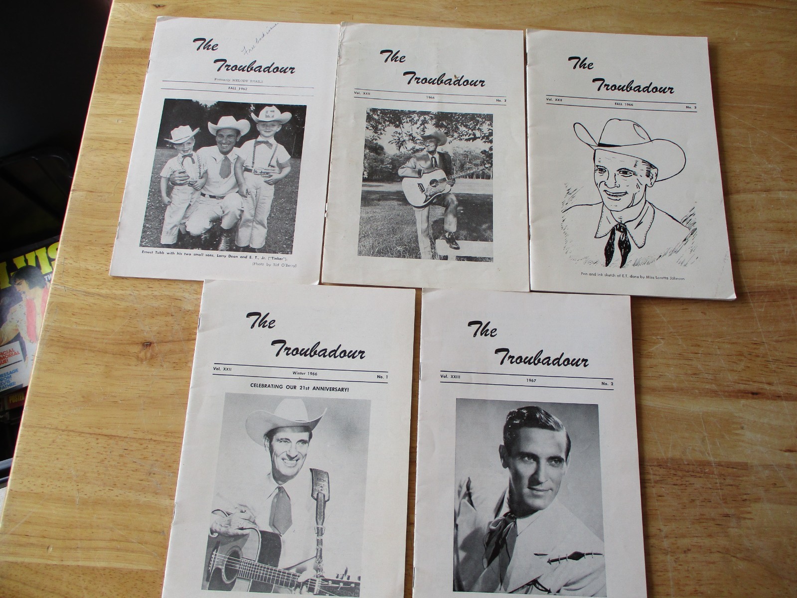 Ernest Tubb - The Troubadour Fan Club Publication 5 Magazines