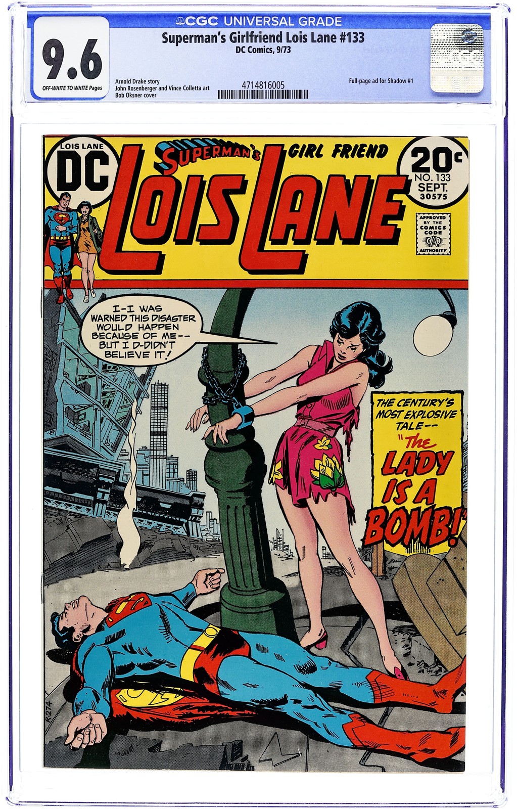 Superman's Girlfriend Lois Lane #133 CGC 9.6 1973 4714816005