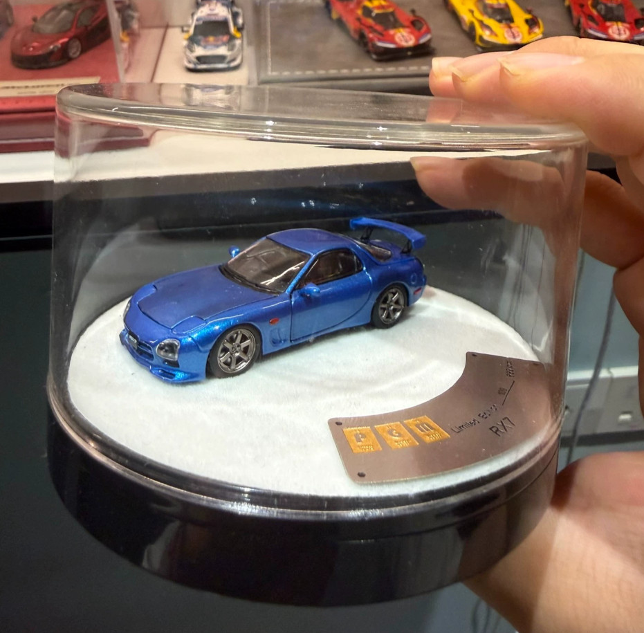 PGM 1/64 Mazda RX-7 FD3S Blue Metallic Luxury Version Limited 999