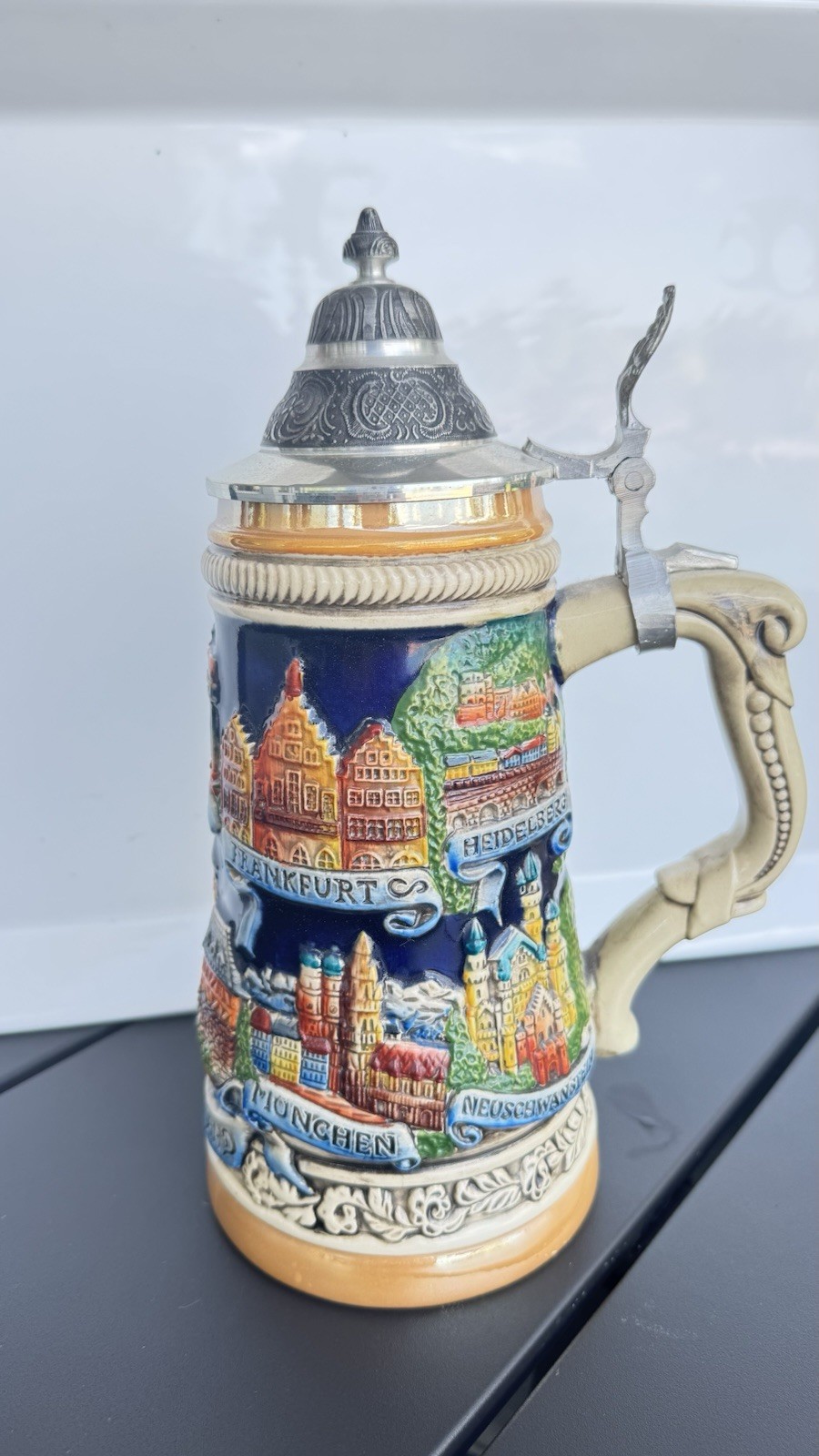 Authentic Zöller & Born Hand-Painted Limited Edition German Beer Stein 122/5000