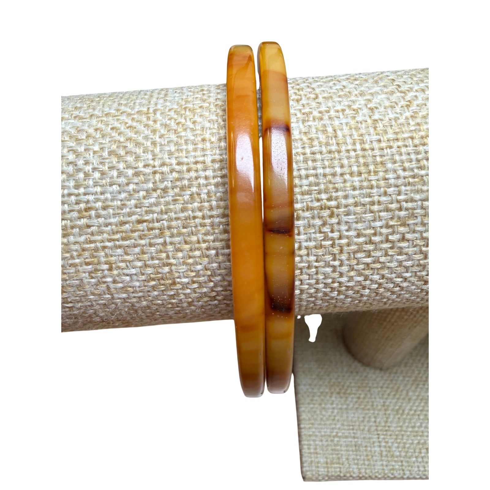Bangles Vintage Marbled Tortoiseshell Butterscotch Possible Bakelite See Photos