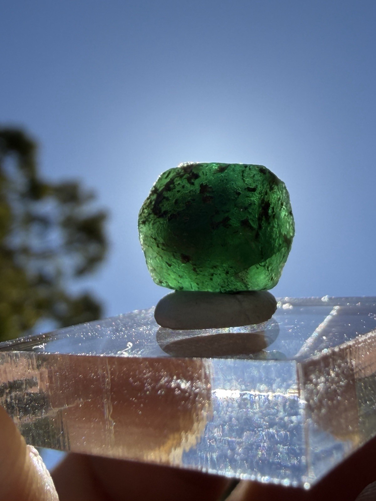 DT Emerald Crystal From Bahia, Brazil, Dark Green Beryl, 6.25ct