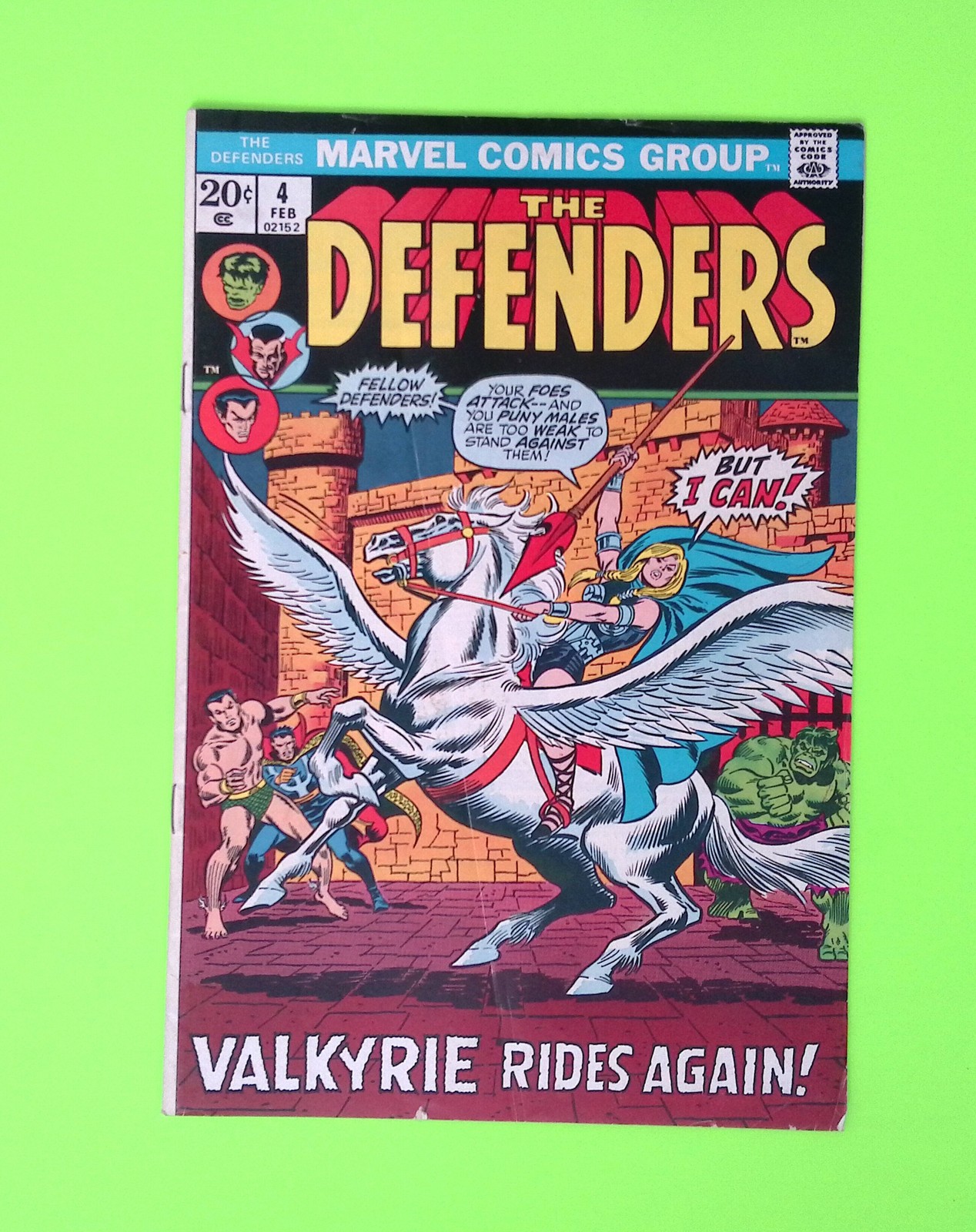 Defenders #4 Vol. 1 1973 Marvel Comics 1st App Mid Grade Comic Book B82-198