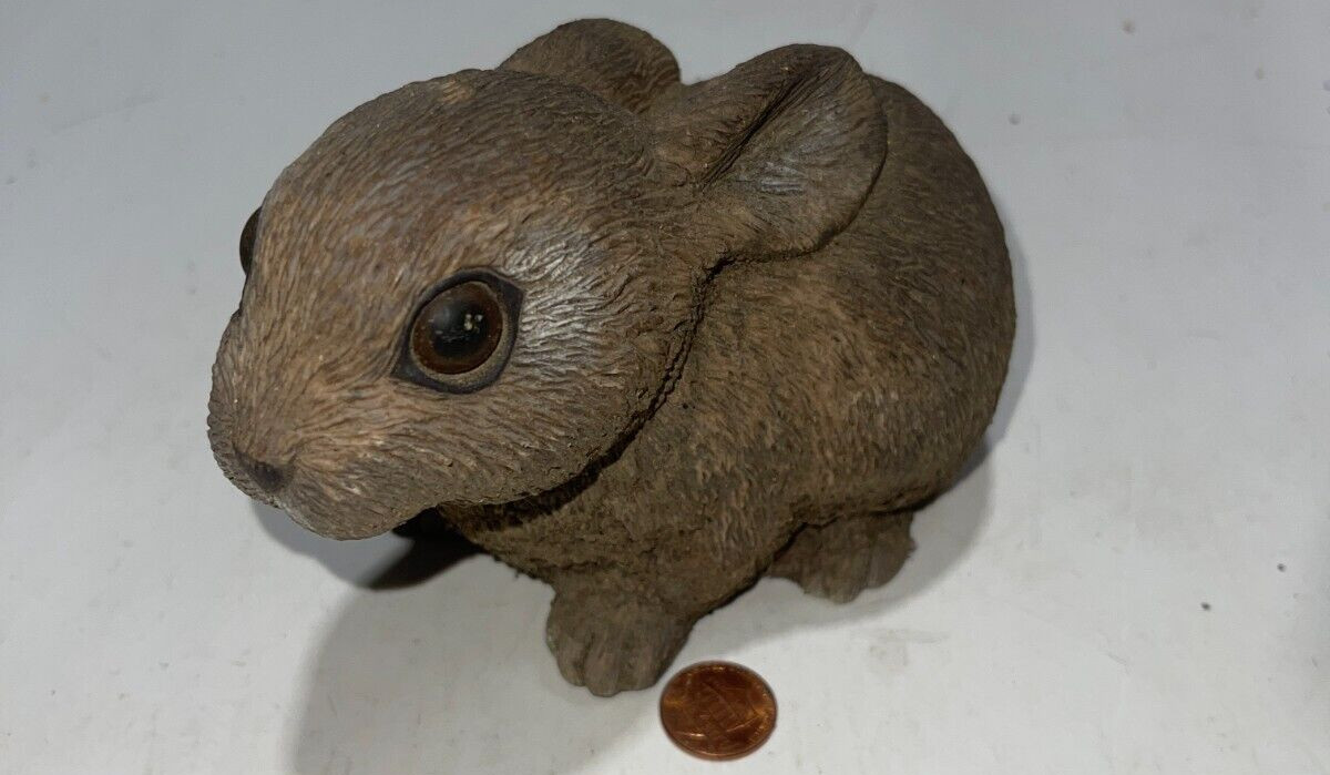 Vintage Rabbit Resin Lifelike Sculpture Cute 4