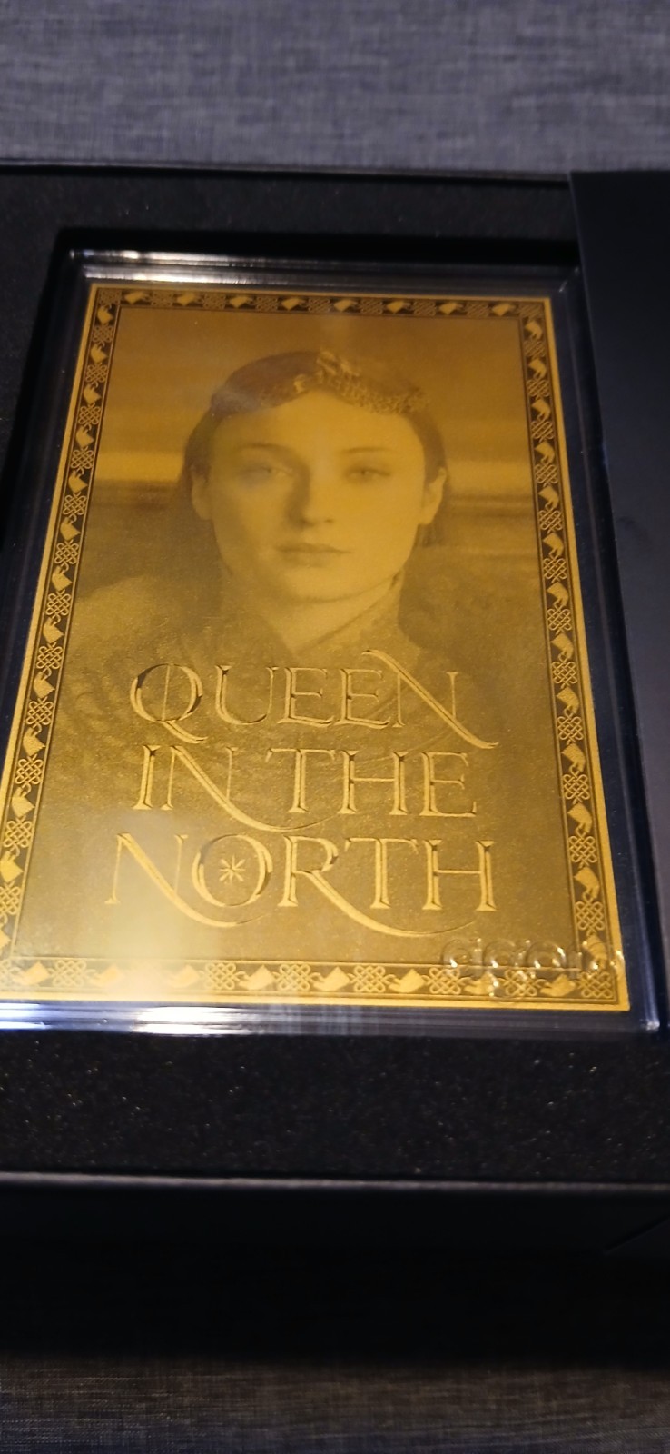 Newest Gold agoro Game of Thrones House Stark Sansa Stark GOT #1 Pure Gold 11/20