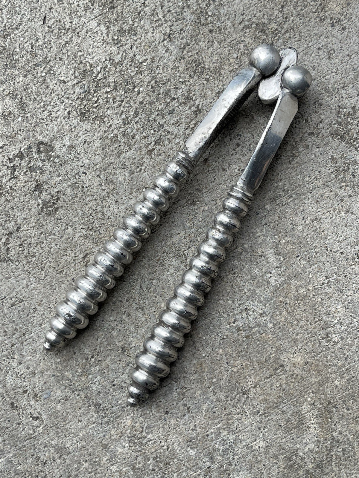Antique English Victorian Silver Plated Nut Cracker