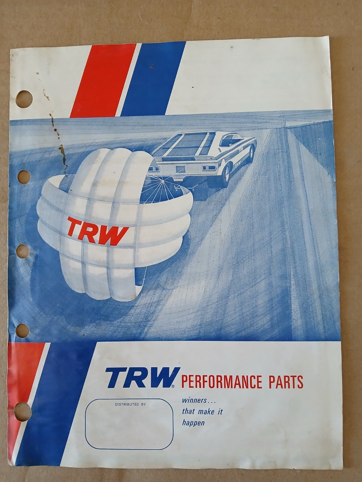 1972 TRW PERFORMANCE PARTS PISTONS CAMS BEARINGS BROCHURE NHRA DRAG RACING 6pp
