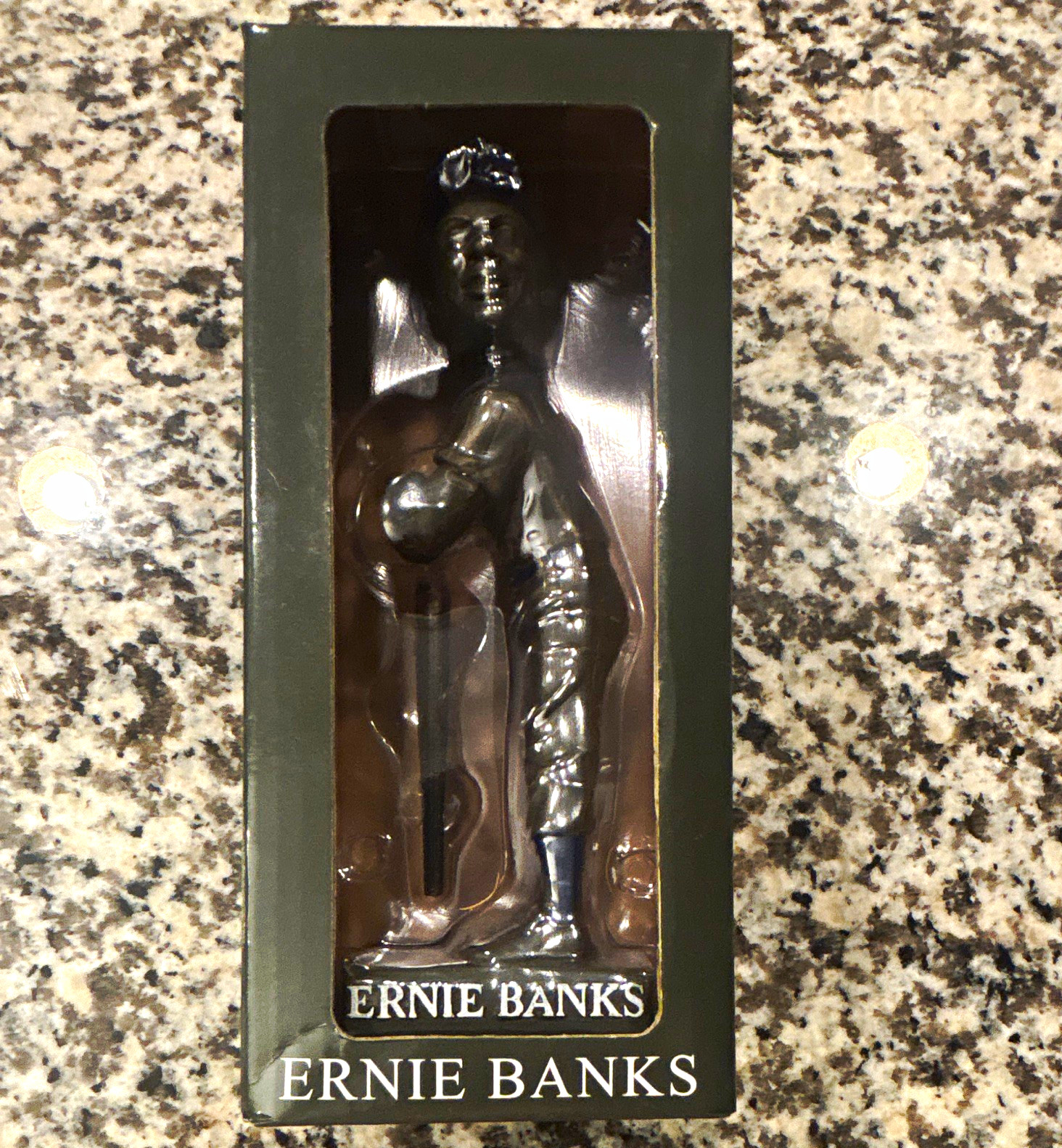 BDA Sports Ernie Banks Chicago Cubs Silver Metal Figure HOF Wintrust 2023 8+