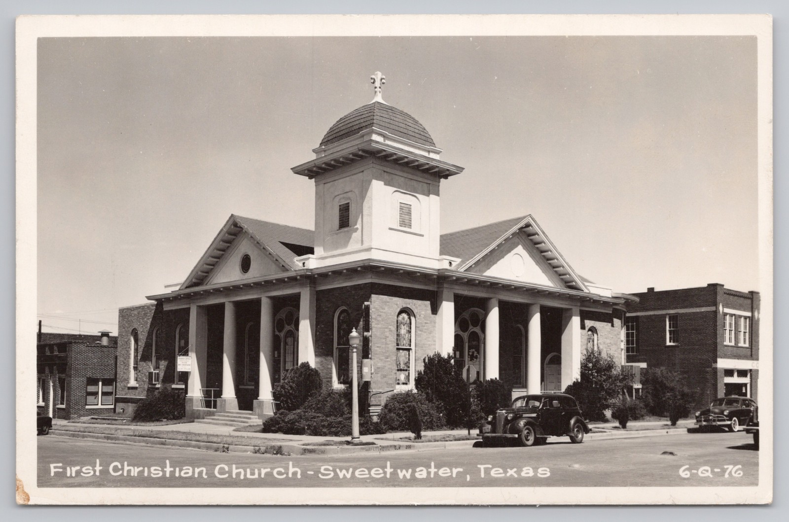 Vintage Sweetwater, Texas Postcard Real Photo First Christian Church 1976 RPPC