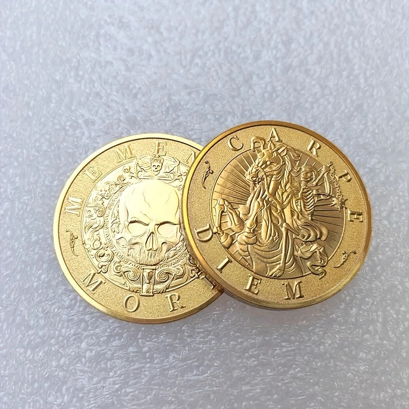 Memento Mori Coin Carpe Diem Collectible Commemorative Pirate 1-pc