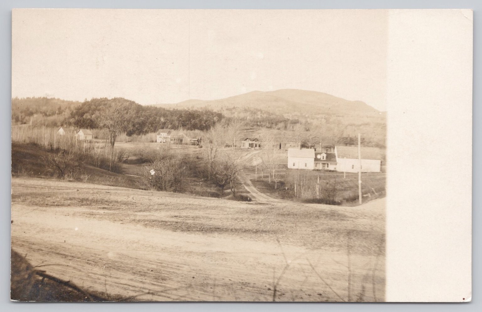 Andover NH Real Photo Postcard Rural Town Scene 1911 RPPC