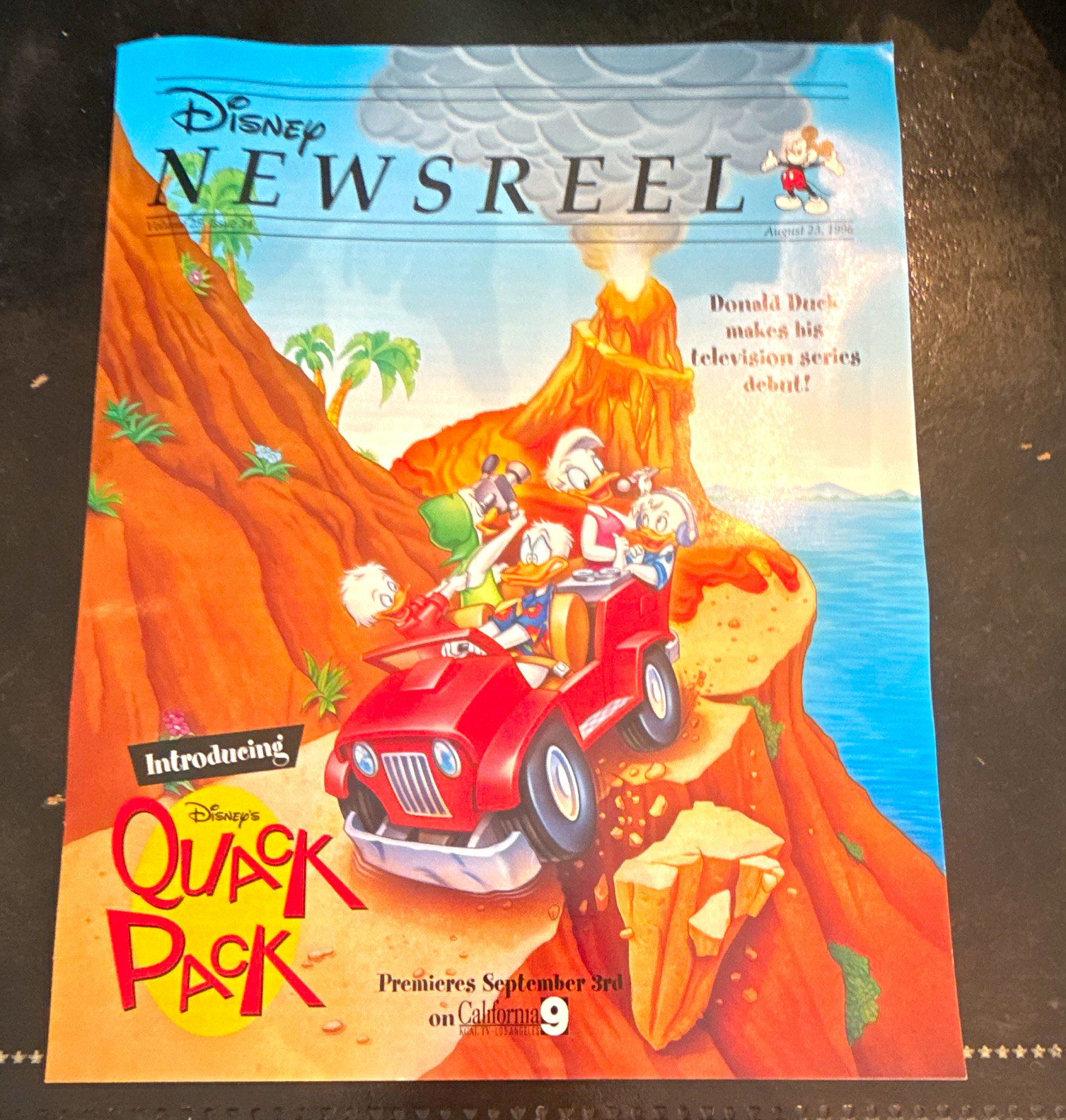 Disney Newsreel Quack Pack. Volume 25, issue 34, August 23, 1996.