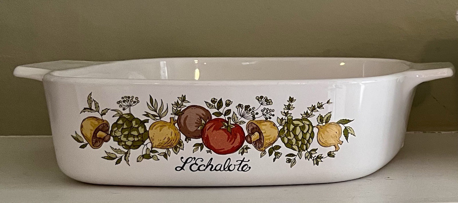 RARE VTG Corning Ware L\'Echalote A-Spice Of Life 1 Quart NY USA A-1-B 1182 MA