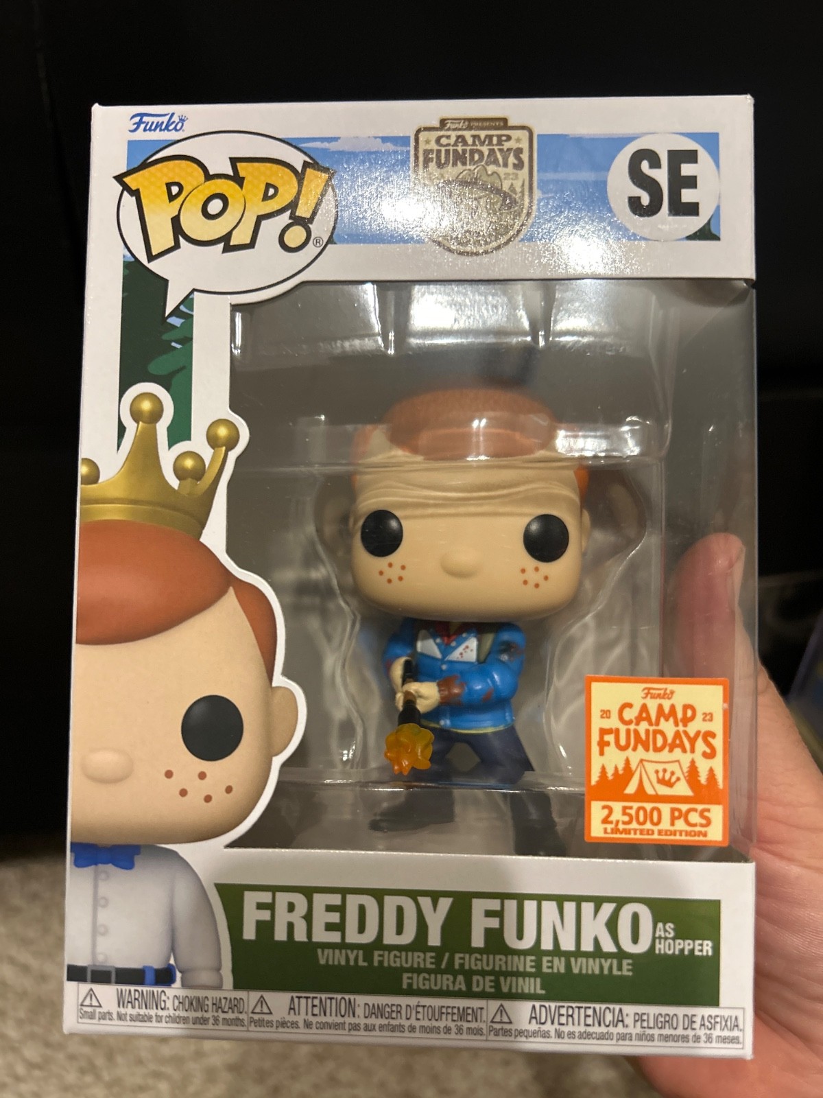 Funko Pop Camp Fundays Freddy Funko As Hopper LE 2500 Pcs SDCC Brand New