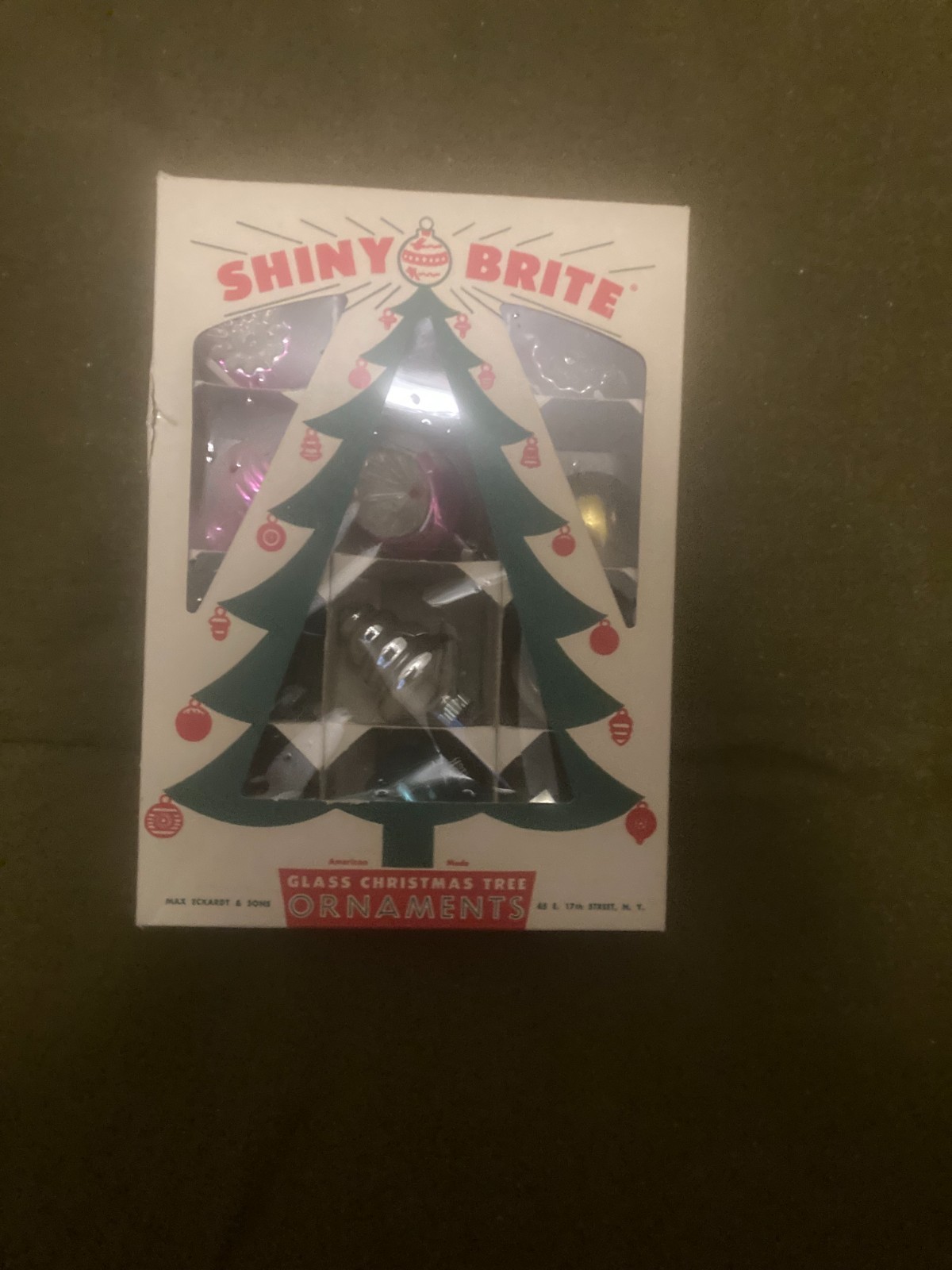 Vintage 1940s Shiny Brite ornaments