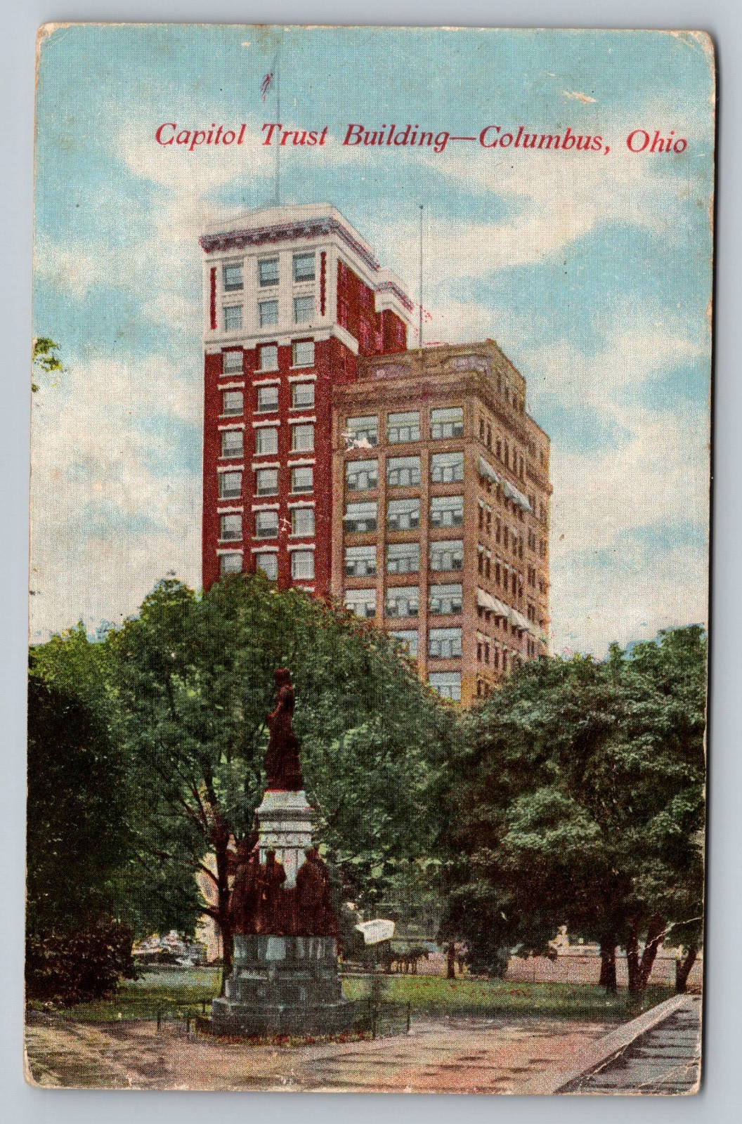 Capitol trust Building Columbus Ohio OH c1915 Vintage Postcard
