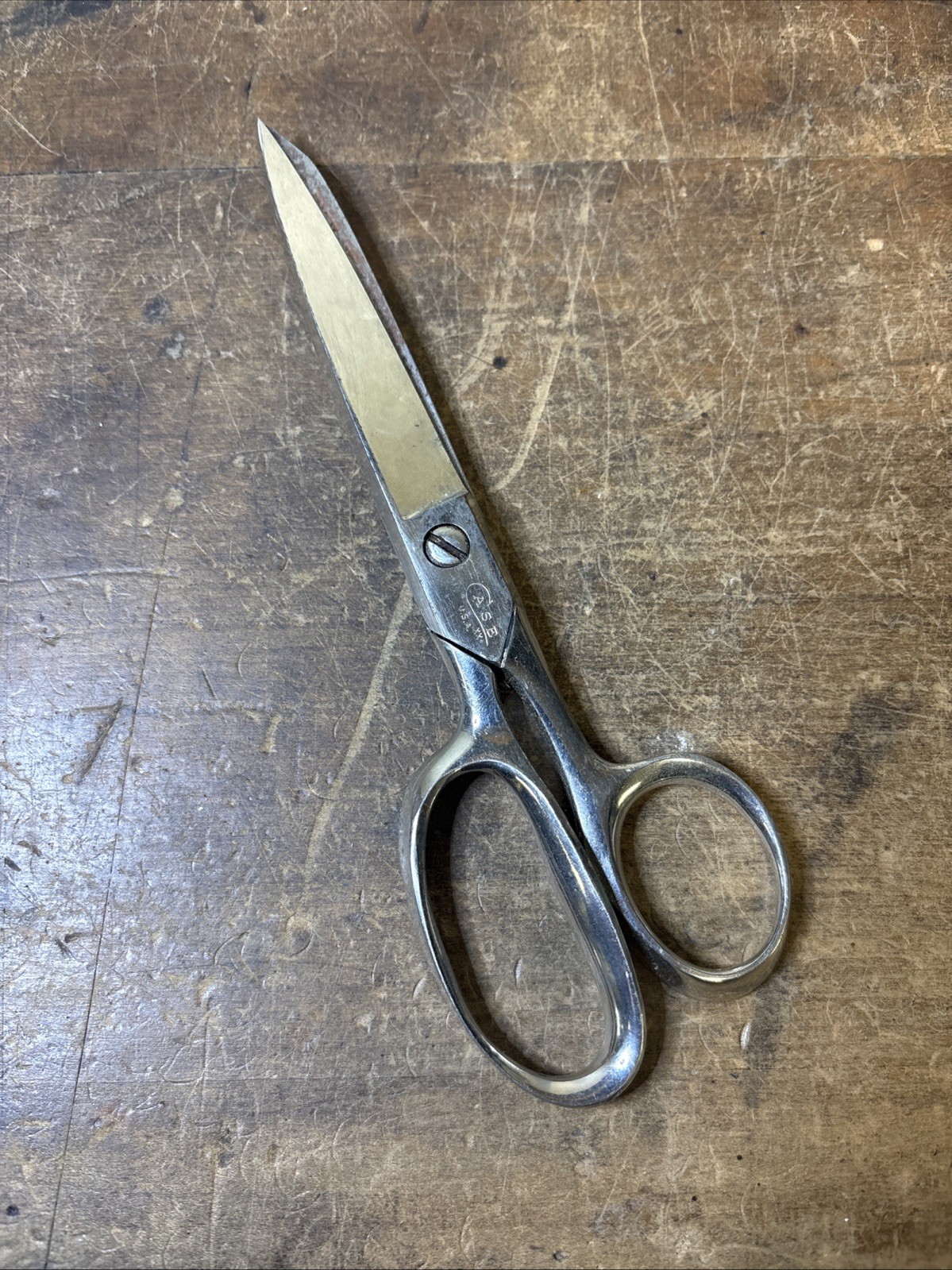 Vintage Forged Steel Tailor Shears Sewing Scissors Heavy Duty Dressmaker