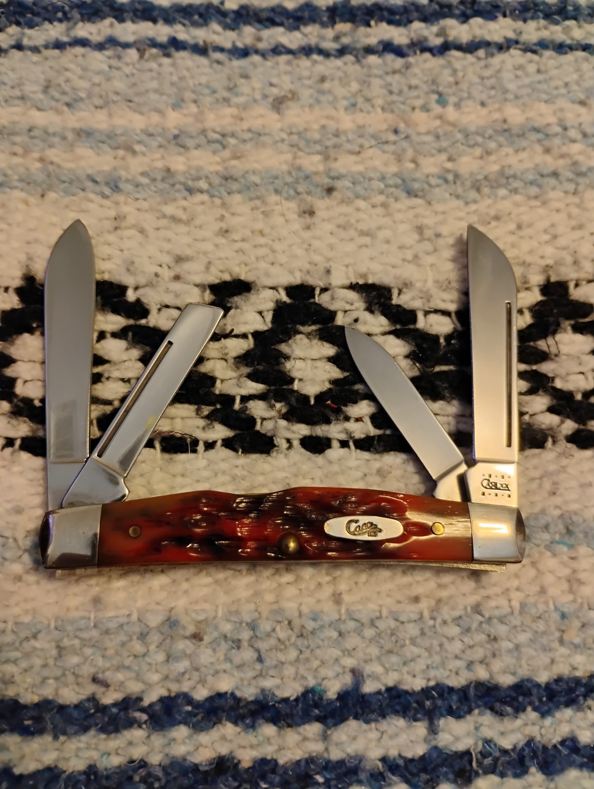 2000 CASE XX 64052 SS CONGRESS Autumn Bone Handles Pocket Knife 2000 CASE XX 64052 SS CONGRESS Autumn Bone Handles Pocket Knife