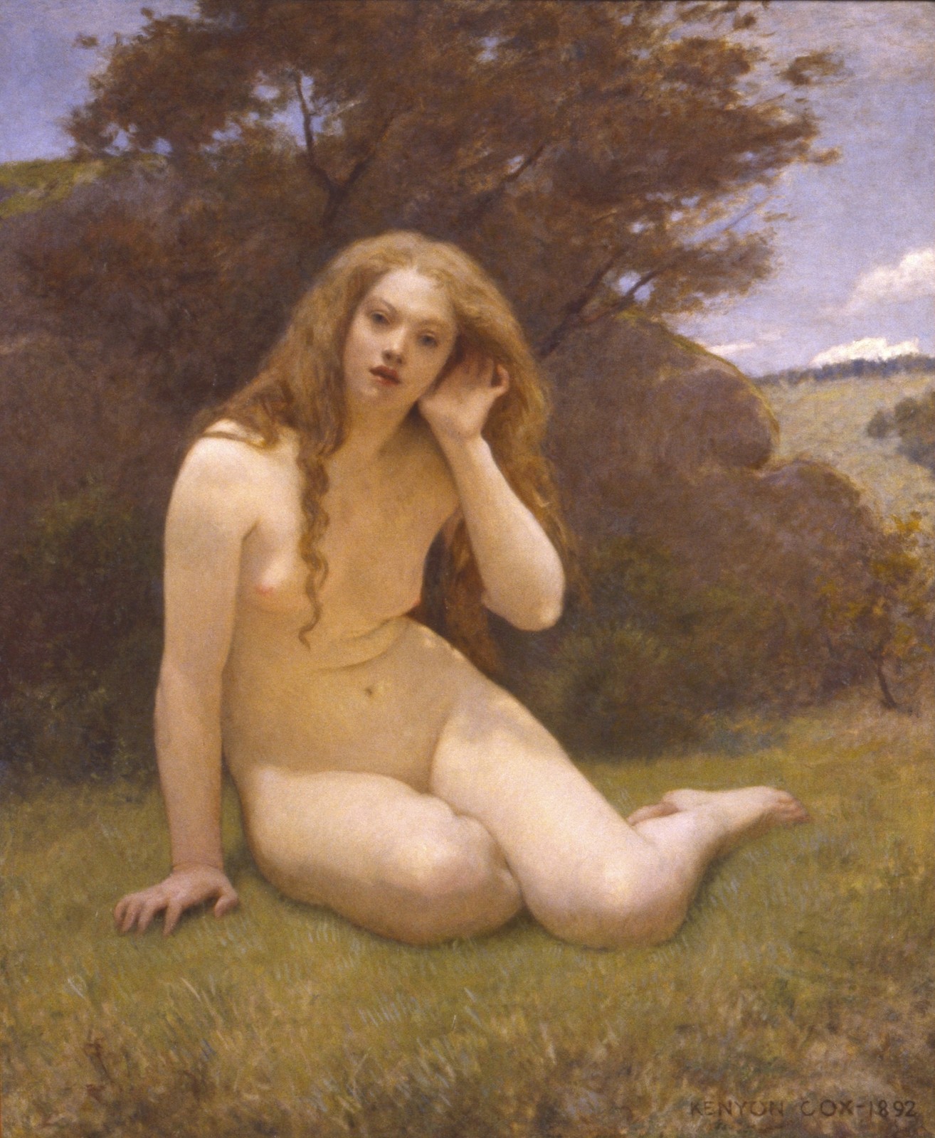 Kenyon Cox 1890s Vintage Nude Figure Study Photo Reprint Wall Art