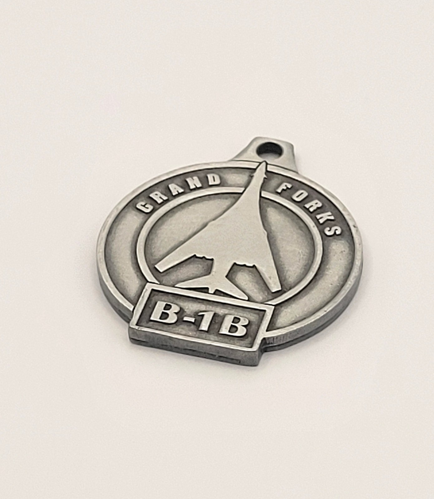Rare New Grand Forks B-1Bomber/KC-135R Stratotanker Commemorative Keychain Coin