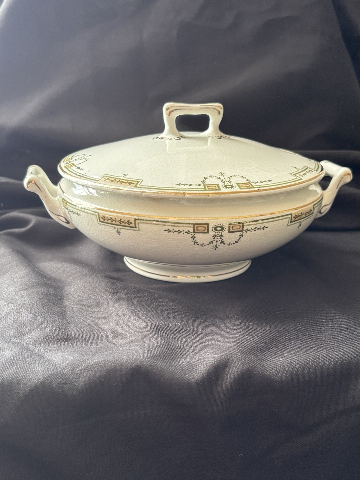W. H. Grindley & Co. Riviera Soup Tureen with Lid Fine China Vintage