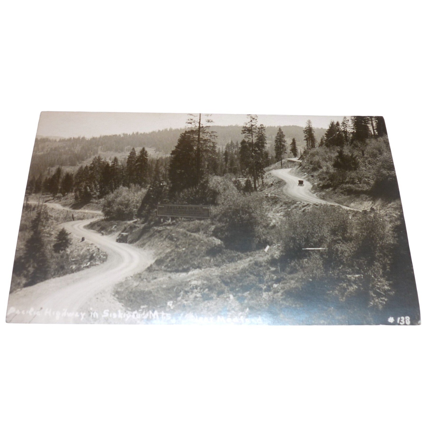 Vintage Siskiyou Mountains Pacific Highway Near Medford Oregon RPPC Postcard 138 Vintage Siskiyou Mountains Pacific Highway Near Medford Oregon RPPC Postcard 138
