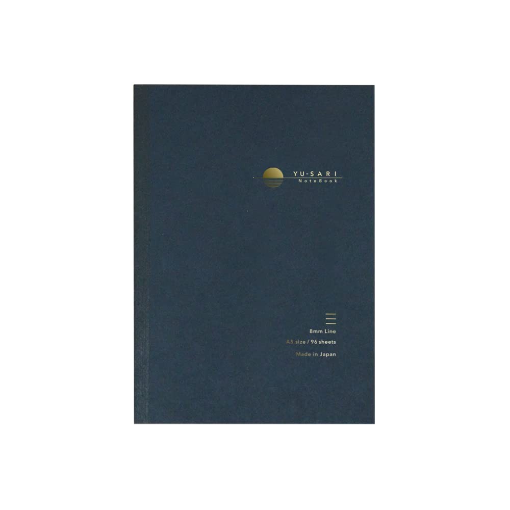 Premium A5 Navy Yu Sari Notebook For Fountain Pen Smooth Writing 96 Sheets