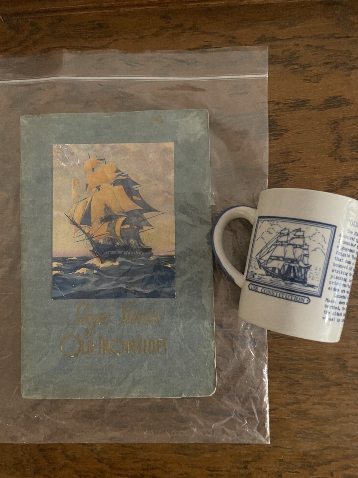 Old Ironsides Collector Set: 1931 USS Constitution Illustrated Booklet & Mug