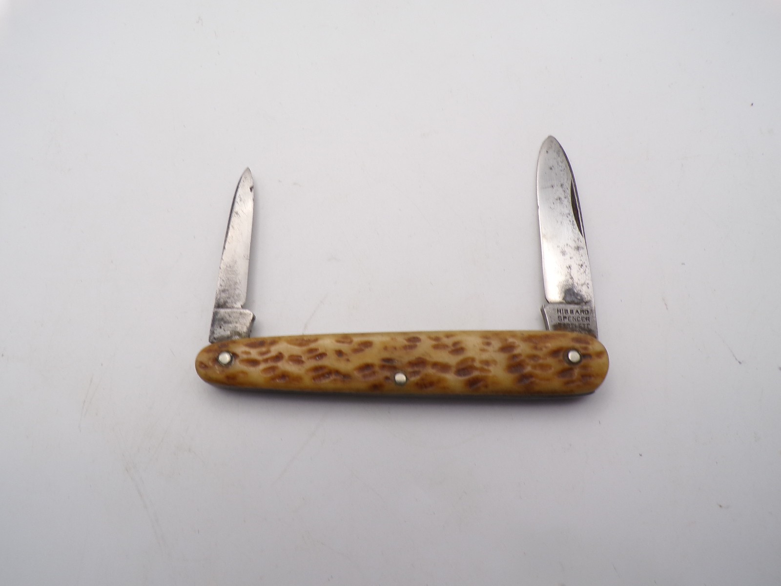 Vintage Hibbard Spencer Bartlett German Bone Pen Knife