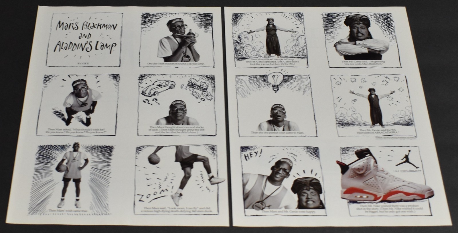 1991 Print Ad Mars Blackmon Spike Lee Aladdin's Lamp Little Richard MJ Nike Air