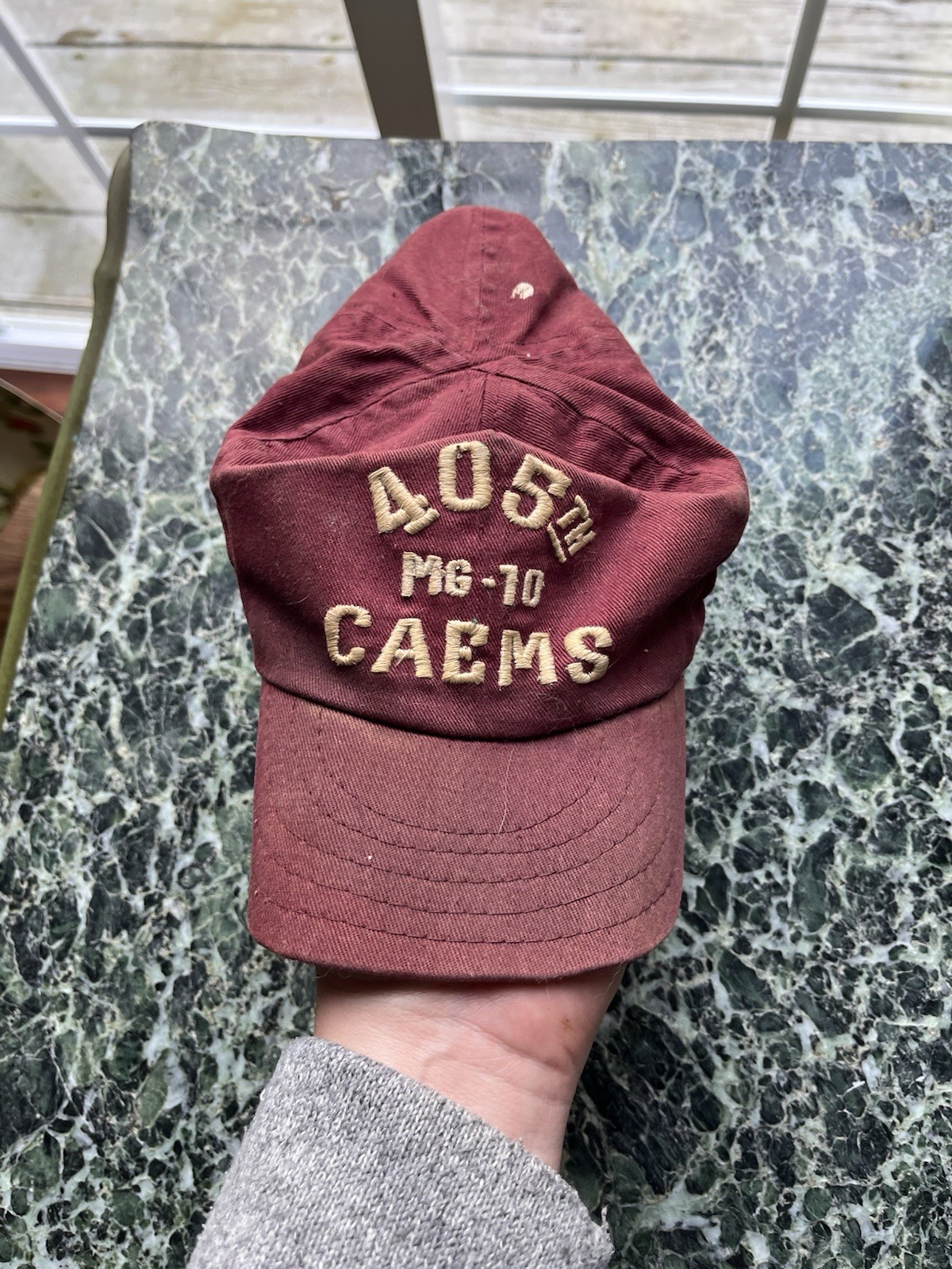 Guaranteed Original Vietnam Theater Made USAF Avn Medical Cap Hat Squadron Evac