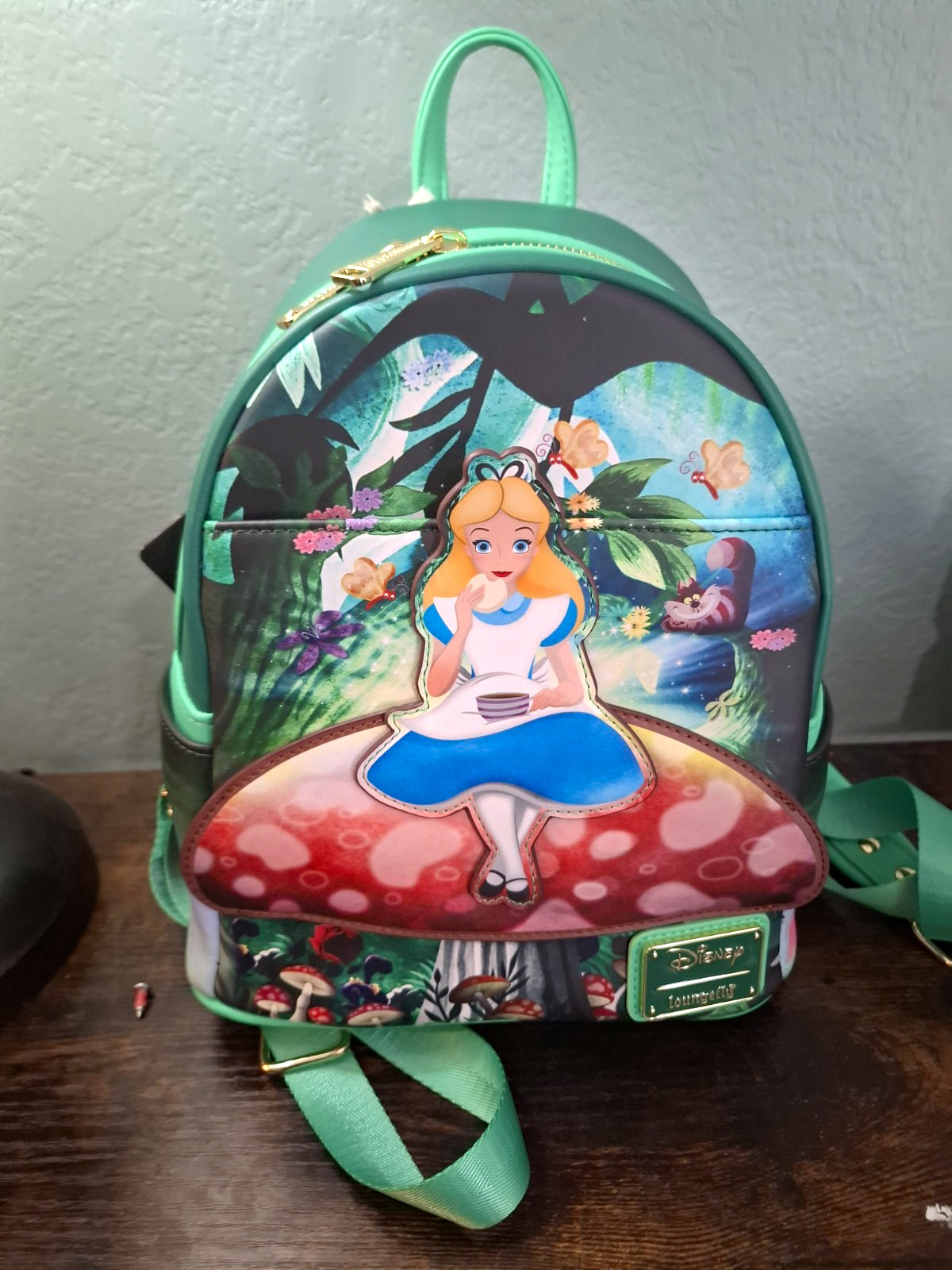 Loungefly Disney Alice in Wonderland Mini Backpack Green/Multicolor