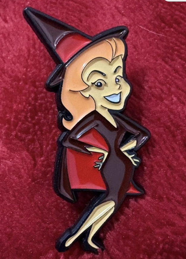 BEWITCHED enamel pin -  Samantha Stephens classic tv show - 