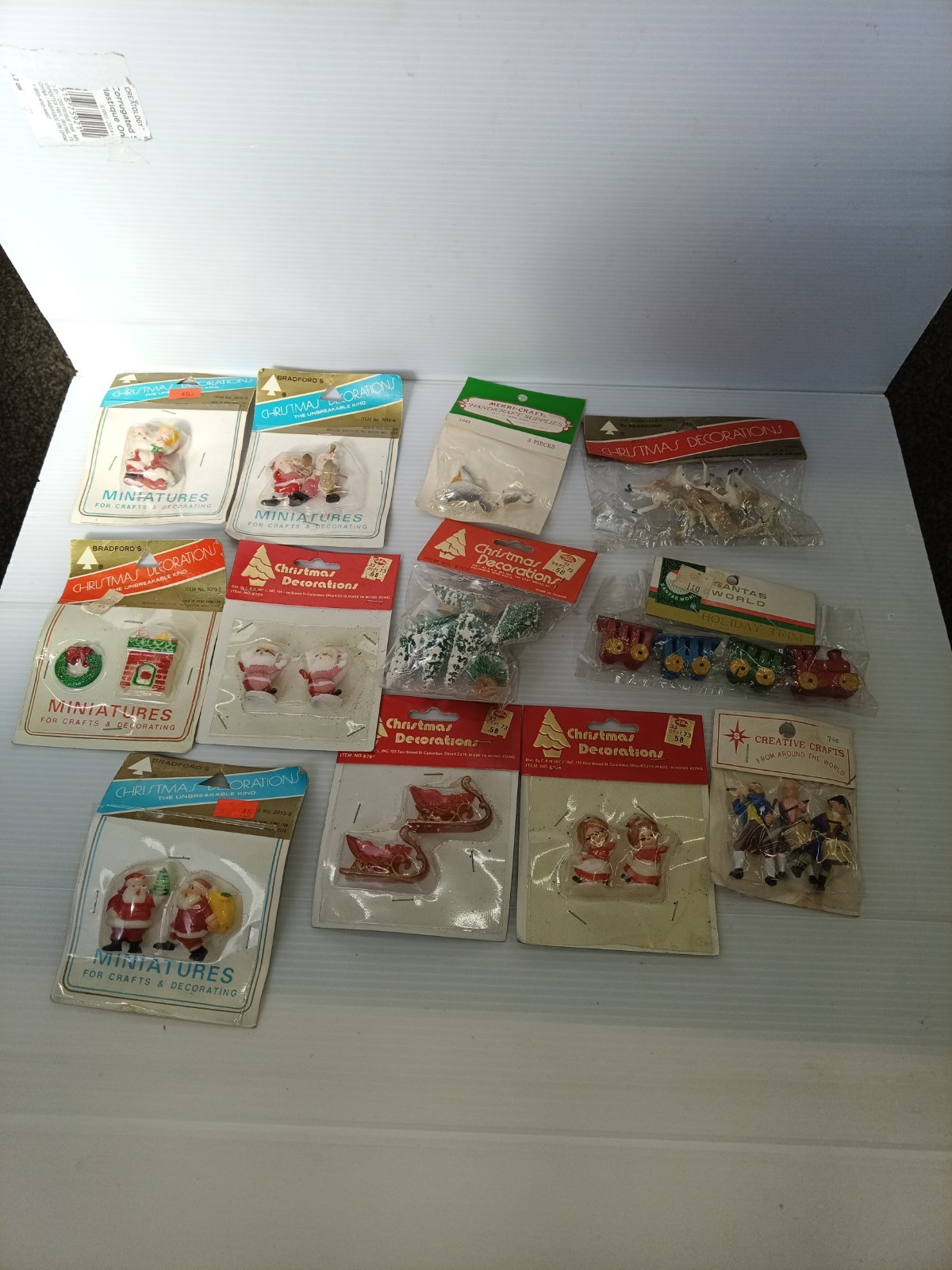 Vintage Bradford's Novelty Co Miniatures LOT Packages Assortment 