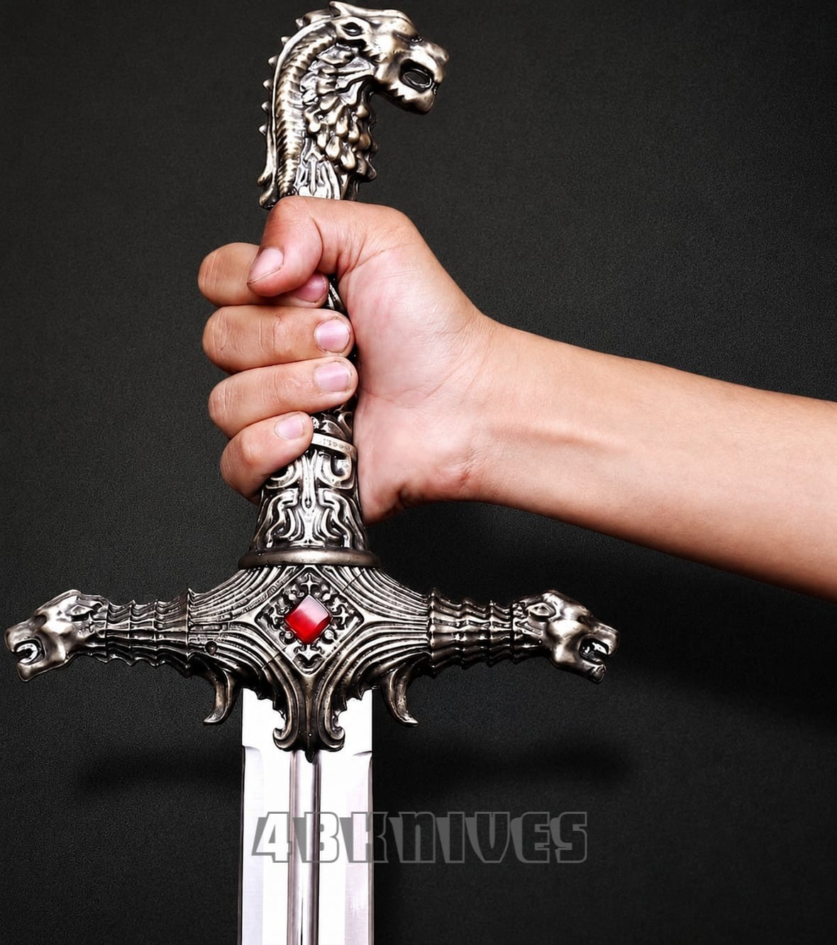 Handmade Oathkeeper Fantasy Replica Sword Carbon Steel Blade Medieval Longsword
