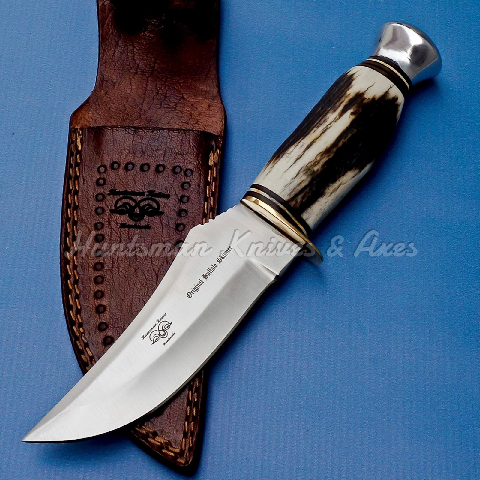 Hand Made Carl Schlieper 12C 27 Stainless Steel Original Buffalo Skinner Replica