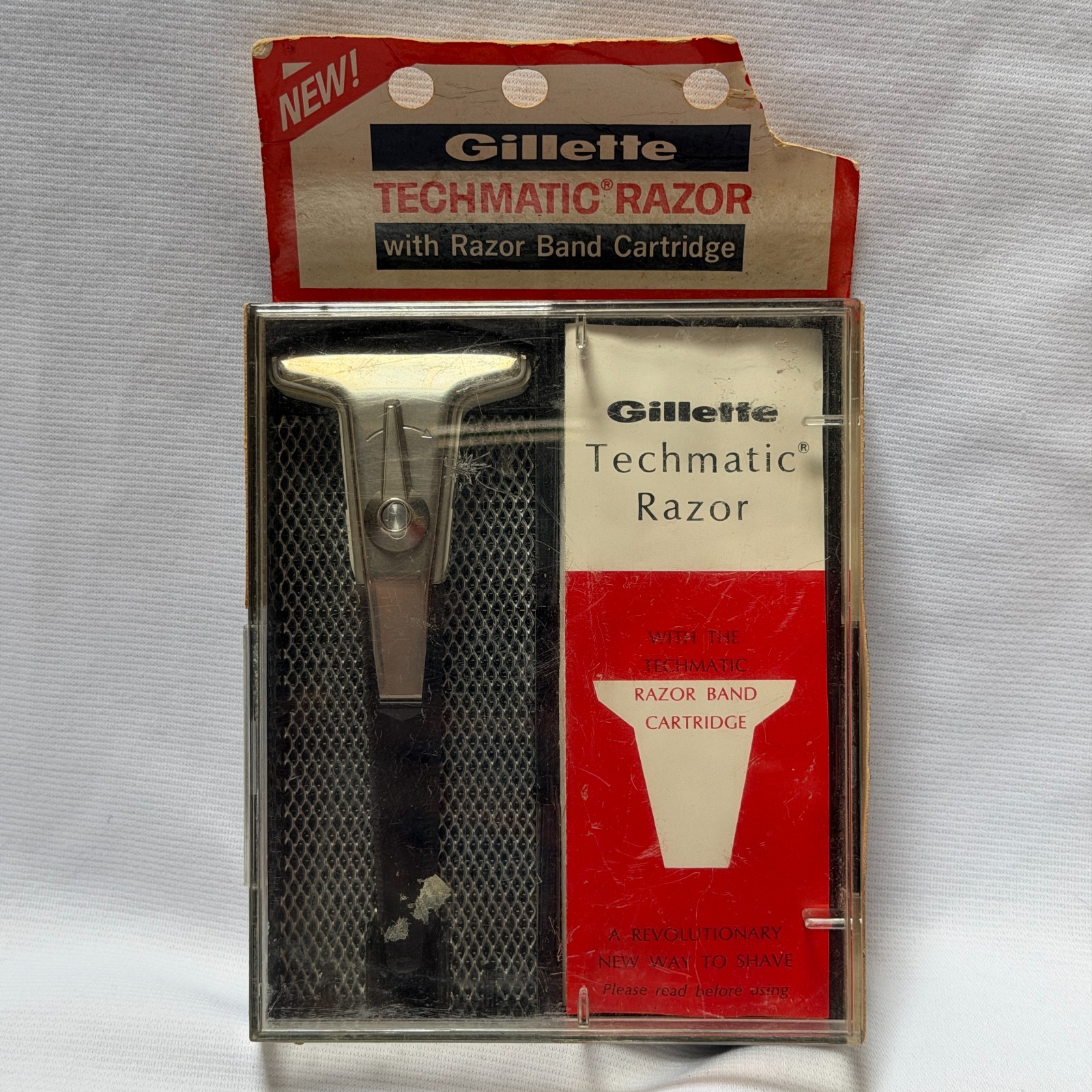 Vintage 1967 Gillette M2 Techmatic Razor Set w/ Case and Instructions