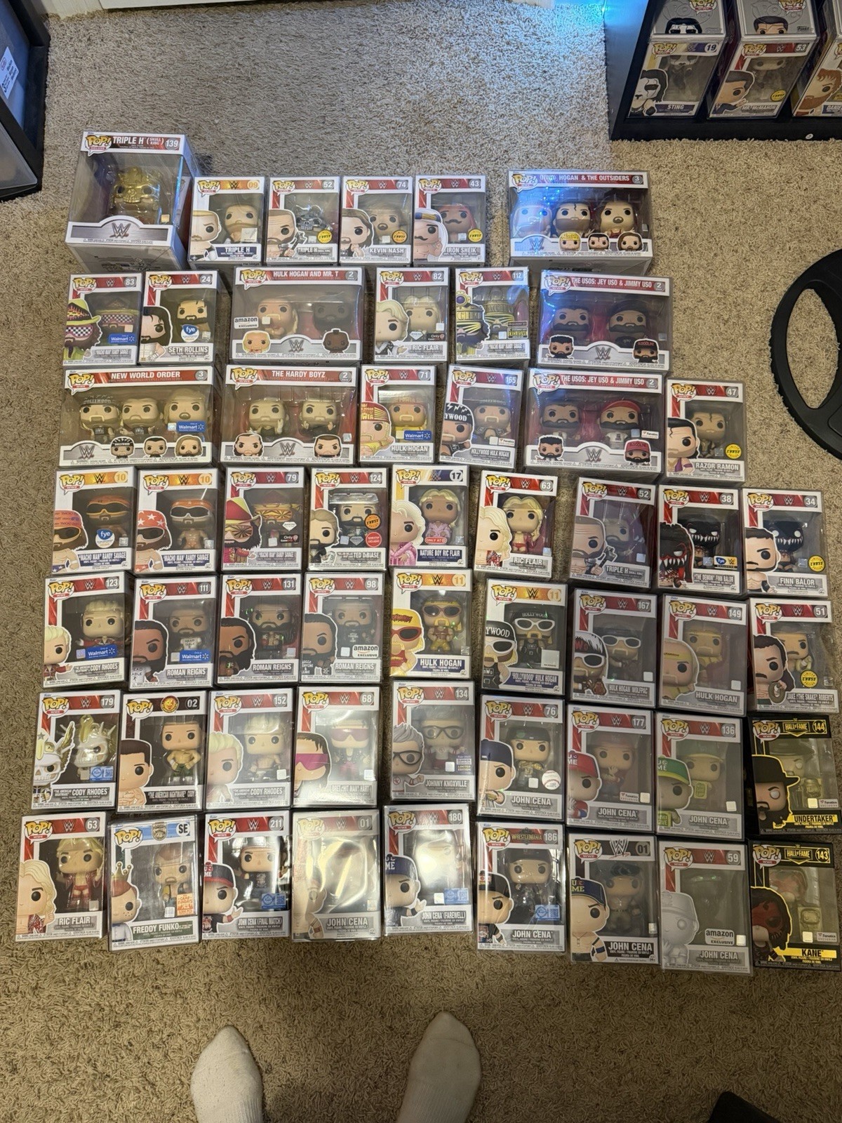 Huge 54 WWE Funko Pop Lot