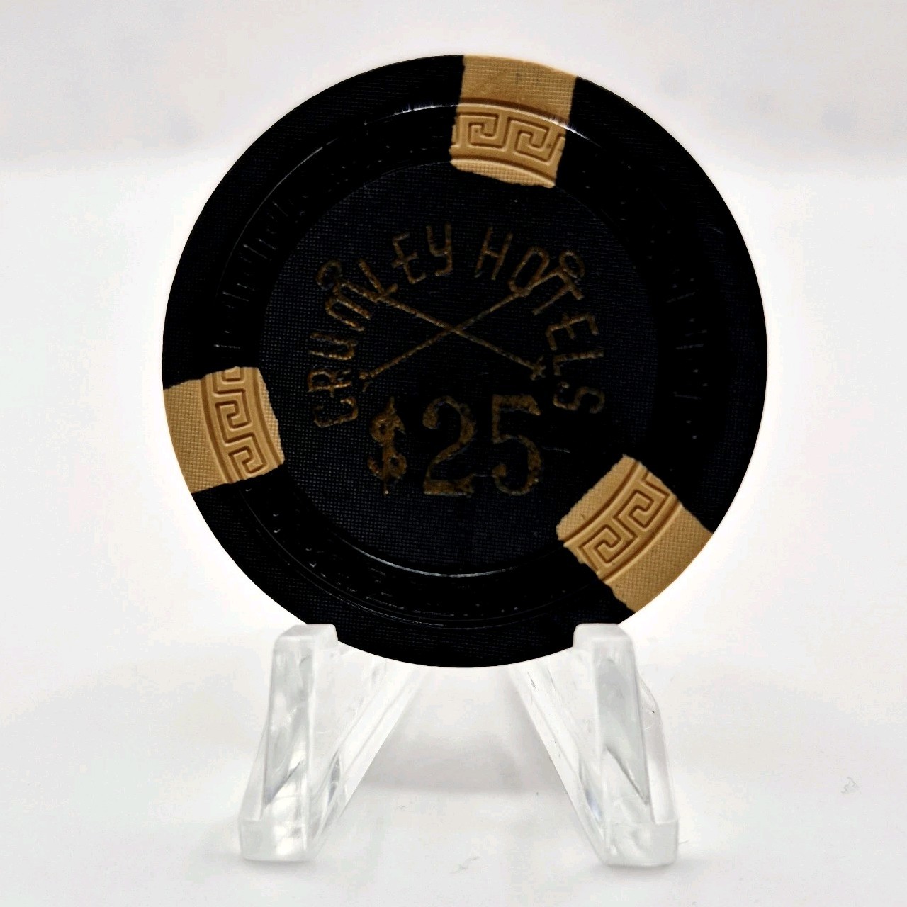 Crumley Hotels Casino Elko Nevada 1950\'s $25 Casino Chip N7018