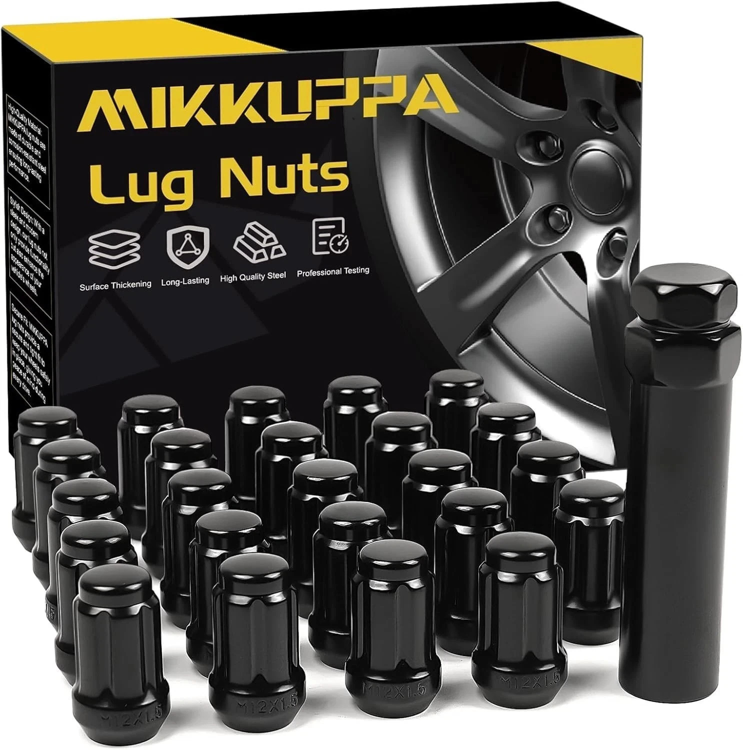 24pcs M12x1.5 Lug Nuts - Replacement for 1995-2015 Toyota Tacoma 4WD, 2016-2021 24pcs M12x1.5 Lug Nuts - Replacement for 1995-2015 Toyota Tacoma 4WD, 2016-2021
