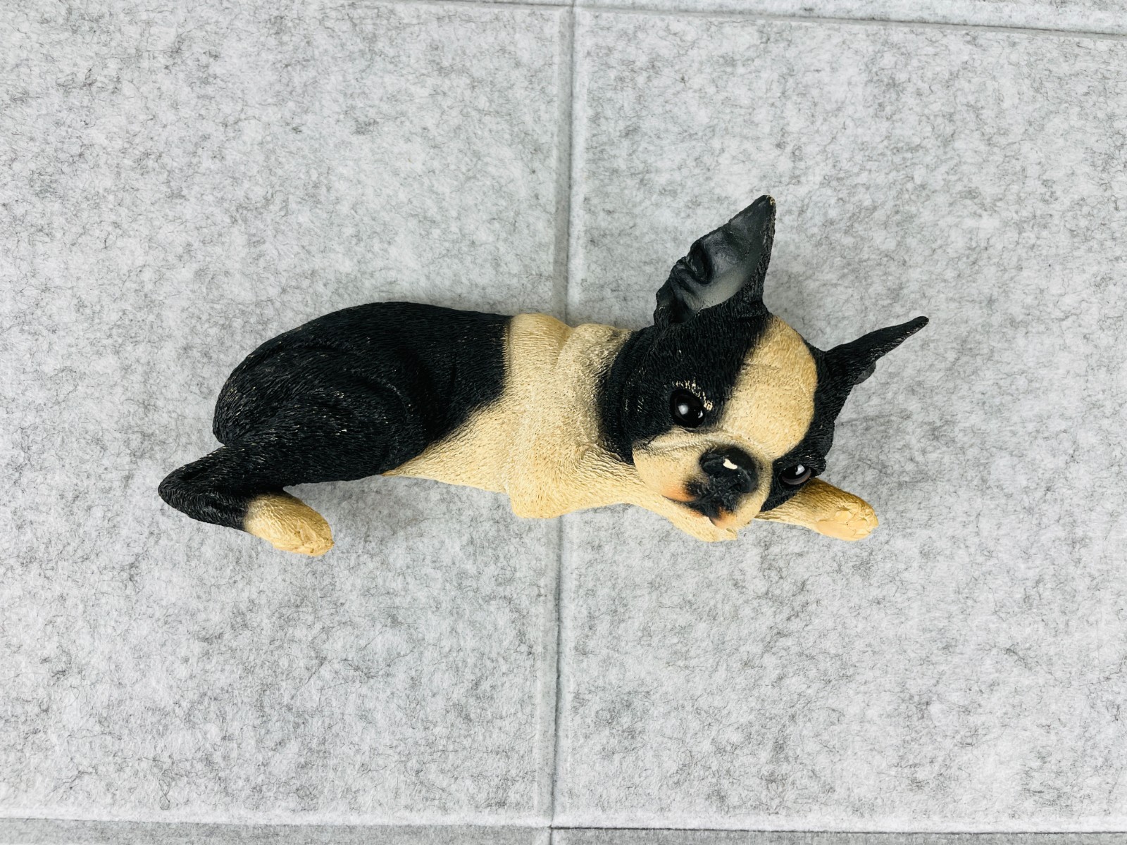 Vintage 2003 KC Creations Boston Terrier Dog Door Topper Wall Plaque Sculpture