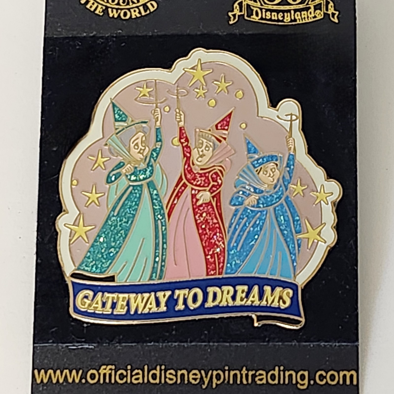 DLR Walt Disney’s Gateway of Dreams 3 Fairies Pin Flora Fauna Merryweather