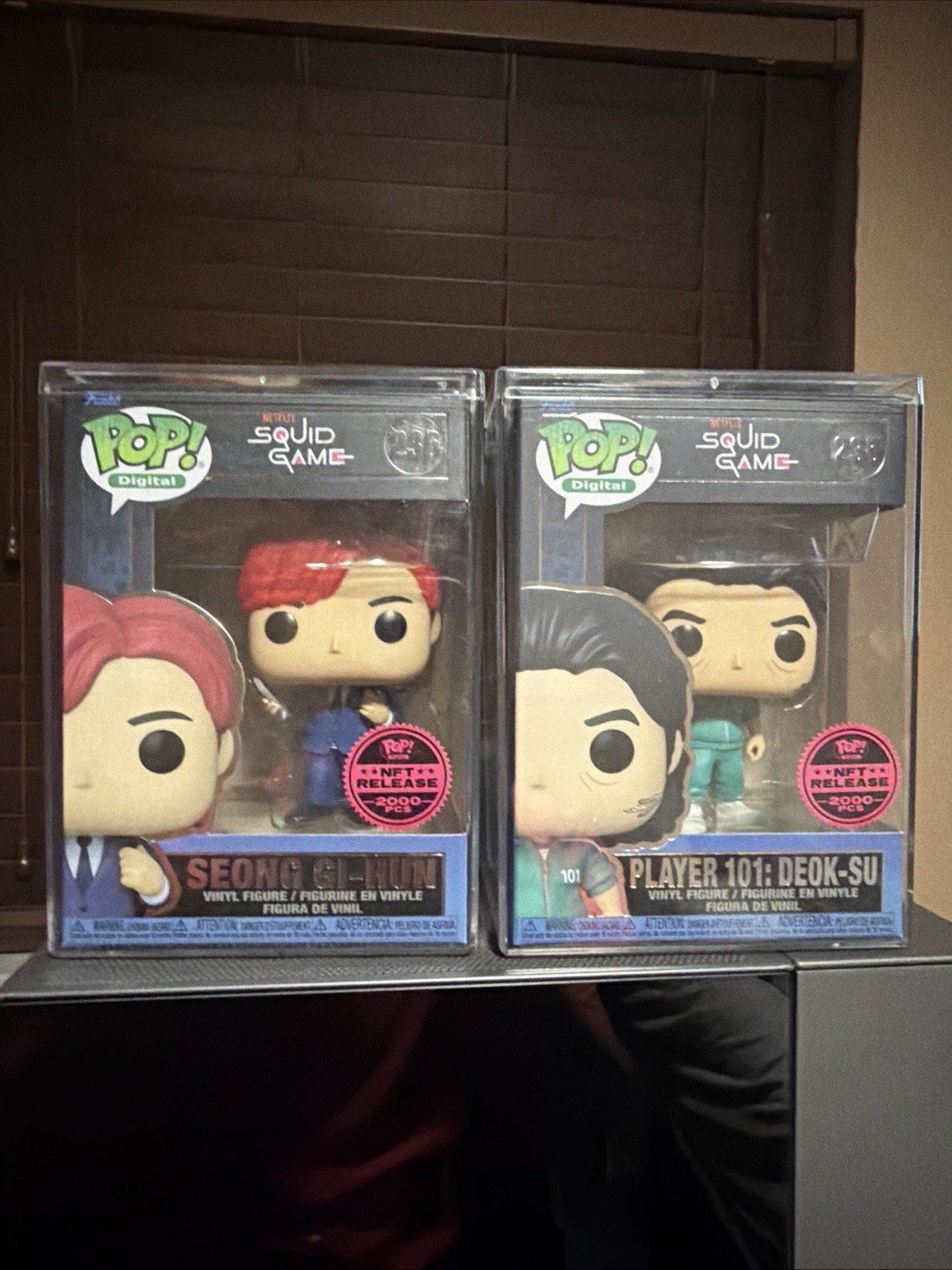 Squid Game - Seong Gi-Hung #236 and Player 101: Deok-Su #235 Lot Funko Digital Squid Game - Seong Gi-Hung #236 and Player 101: Deok-Su #235 Lot Funko Digital