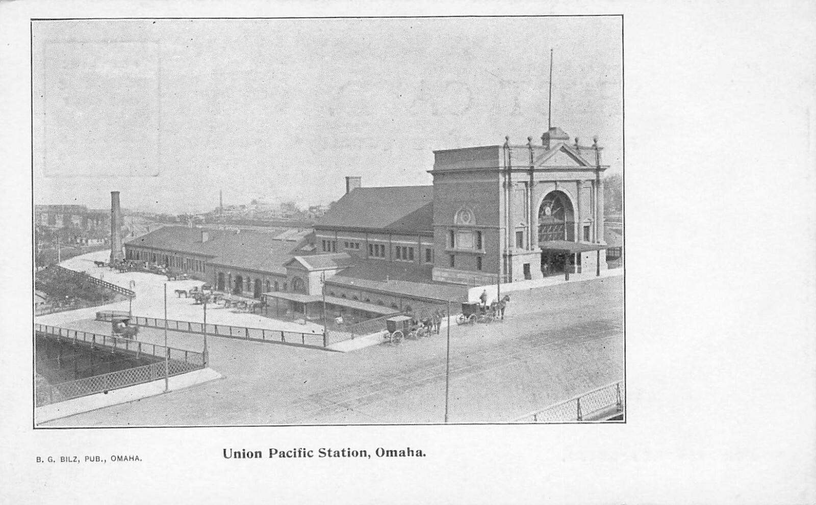 Early Omaha Nebraska NE Union Pacific Station Now Durham Museum Building PC