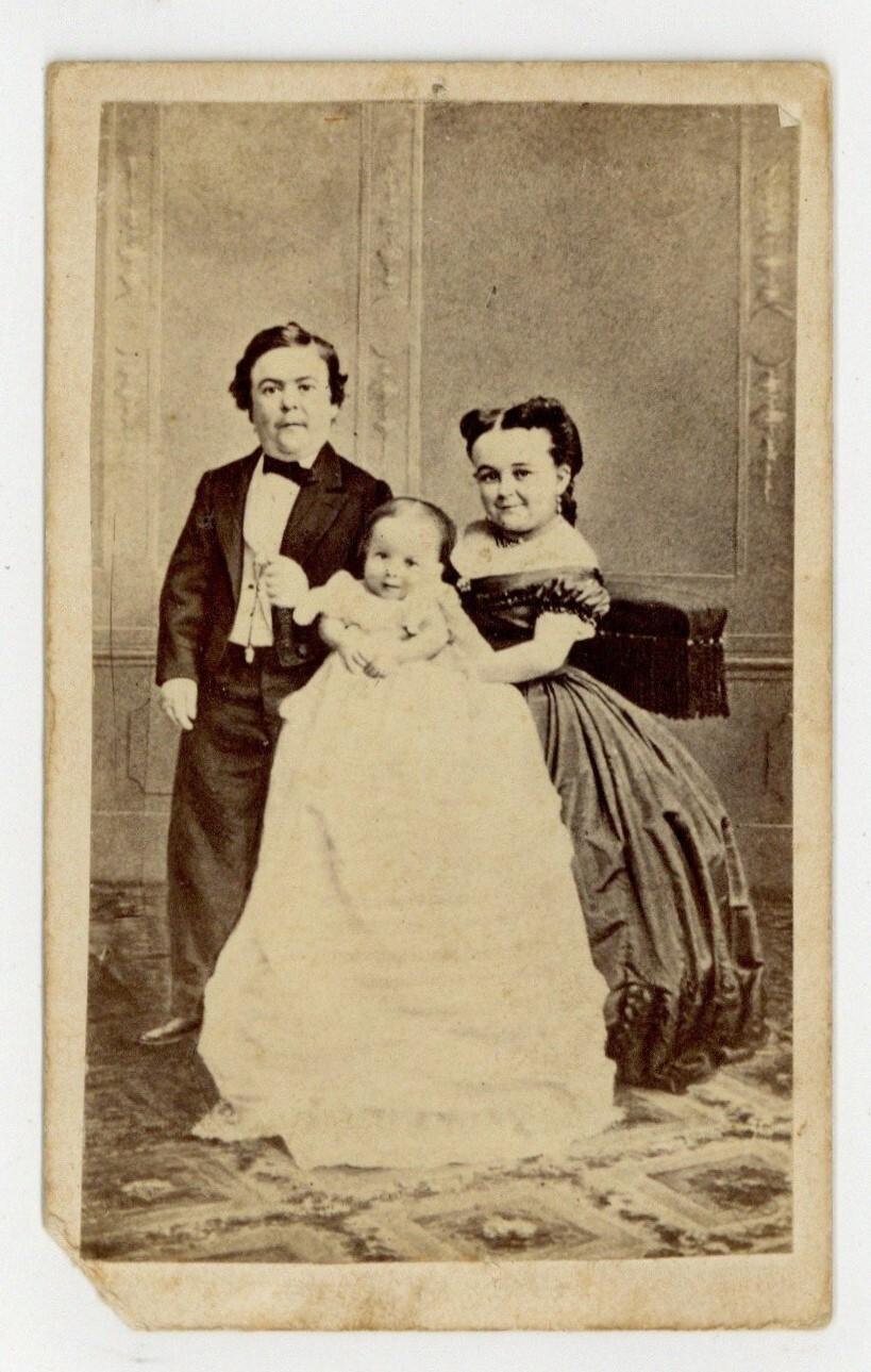 Gen Tom Thumb 1865 Circus Sideshow PT Barnum Lavinia Warren Charles Stratton CDV