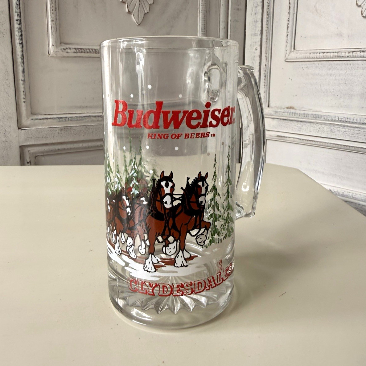 Budweiser Clydesdales Beer Mug Stein 1996 Anheuser-Busch Breweriana Budweiser Clydesdales Beer Mug Stein 1996 Anheuser-Busch Breweriana