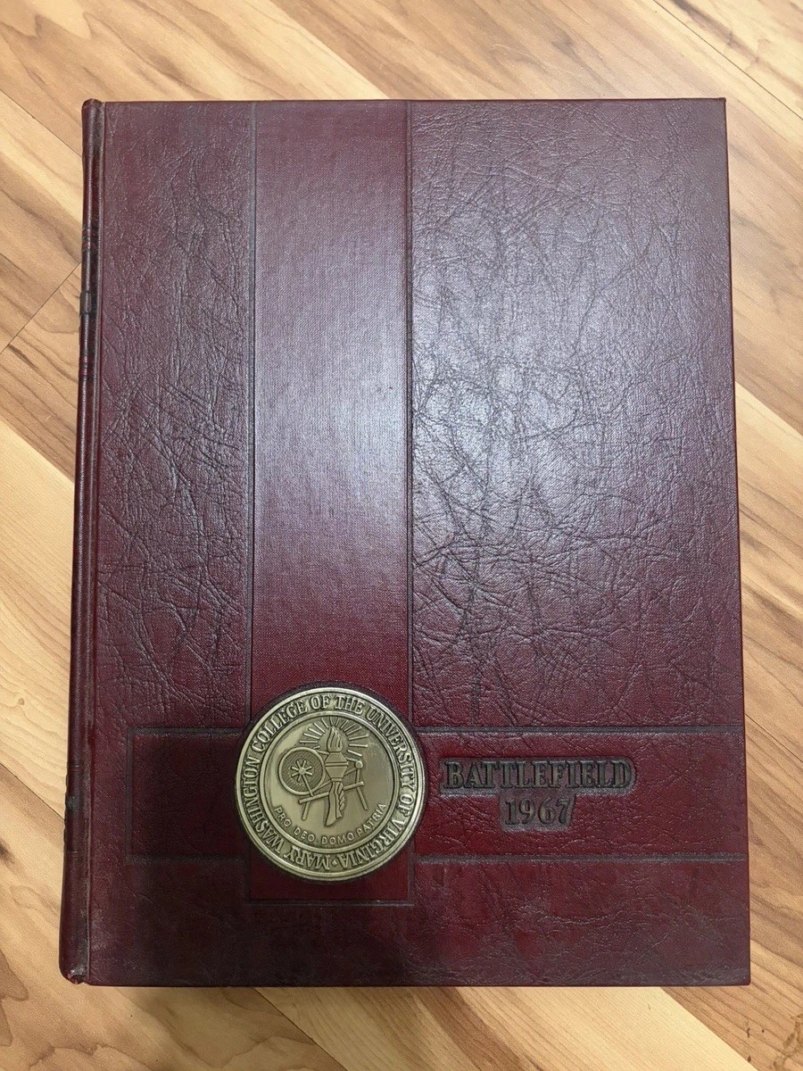Vintage College Yearbook Mary Washington UVA Battlefield 1967